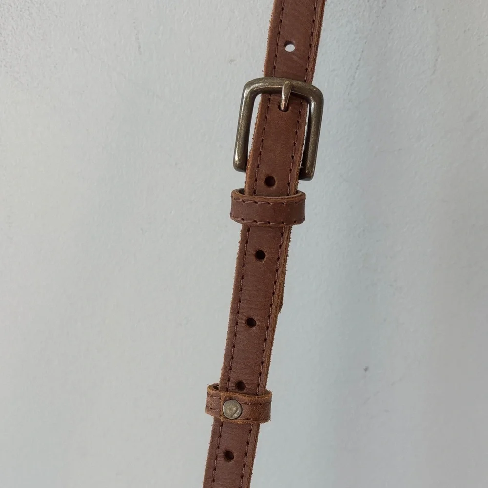 Able Handmade Brown Leather Crossbody Bag - Picture 6 of 10